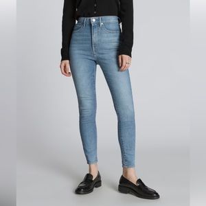 Everlane The Way High Rise Skinny Jean in Faded Blue